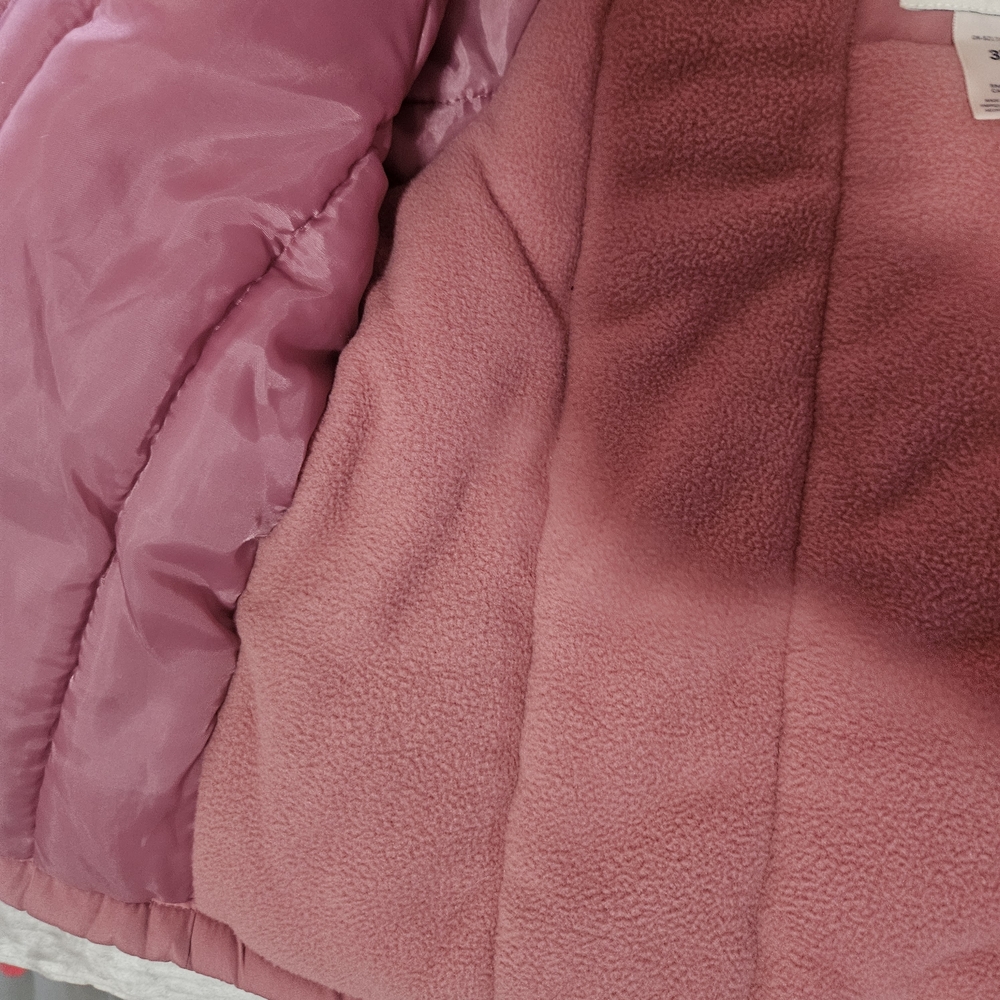 OshKosh B'gosh Pink Kids Jacket with Faux Fur Hood - Picture 7 of 16